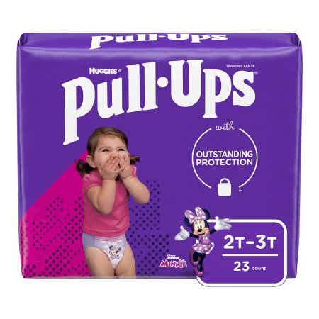 Huggies Girls Pull-Ups with Outstanding Protection, Moderate Absorbency, 51335, 2T-3T - Pack of 23