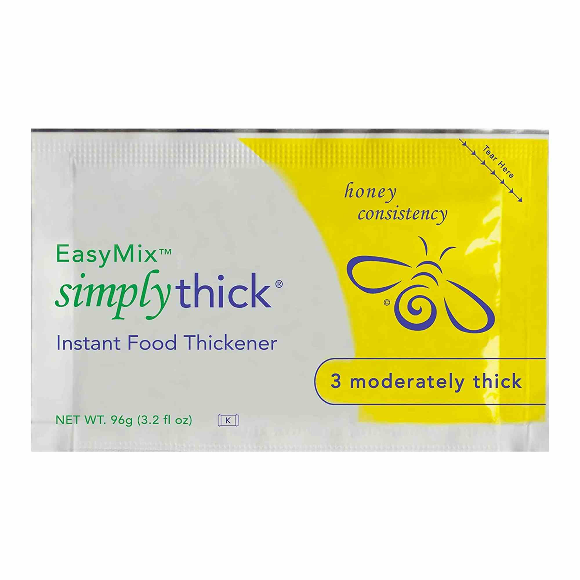 SimplyThick EasyMix Instant Food Thickener, Moderately Thick, STBULK25L3, Box of 25