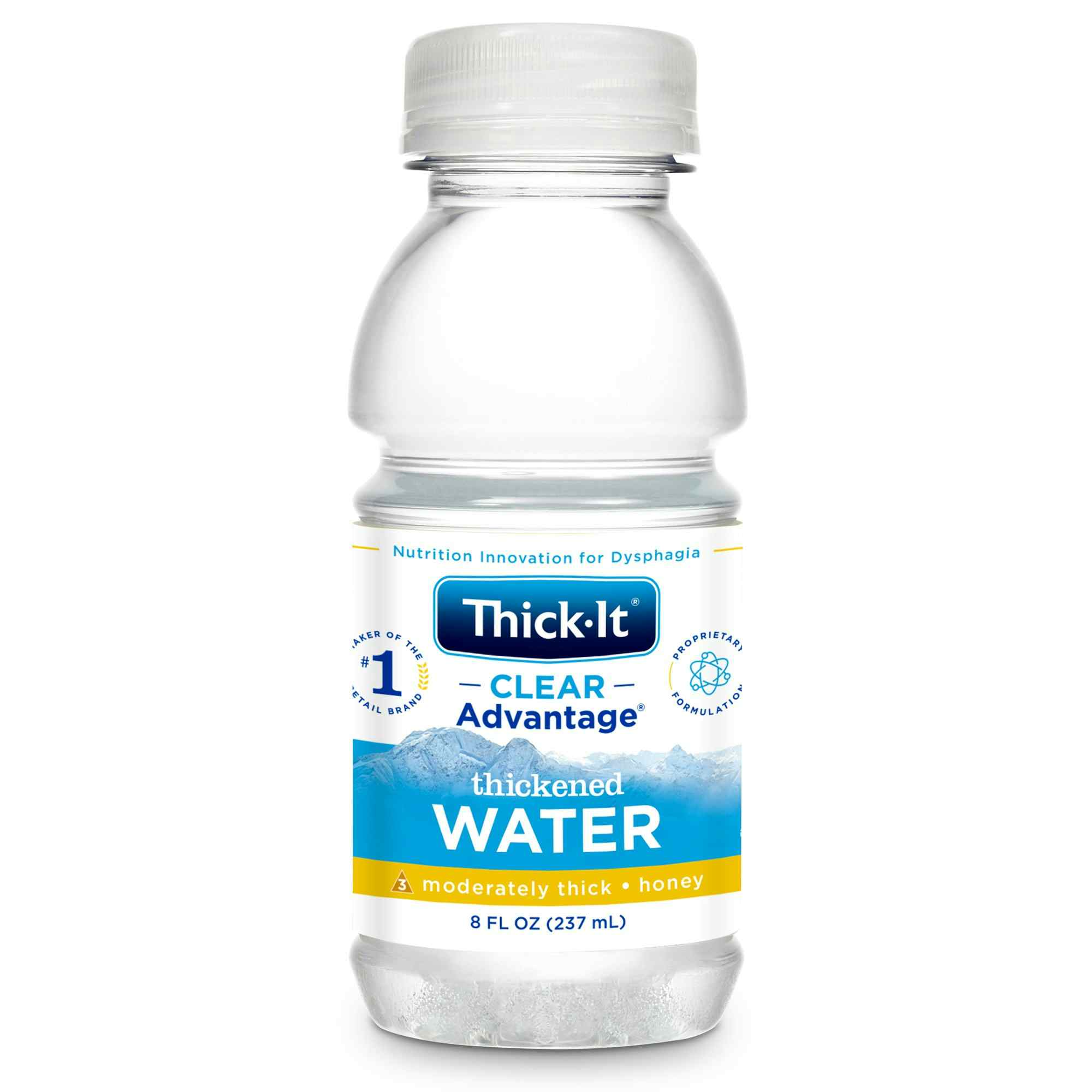 Thick-It Clear Advantage Thickened Water, Honey Consistency, Moderately Thick, B453-L9044, 8 oz. - Case of 24