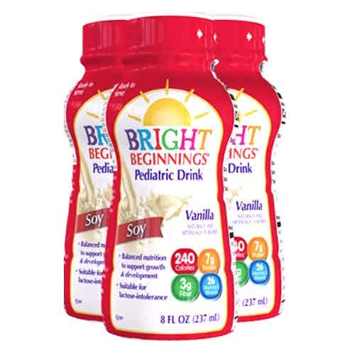 Bright Beginnings Pediatric Drink, Vanilla, 8 oz. Bottle, 3566312, Case of 24