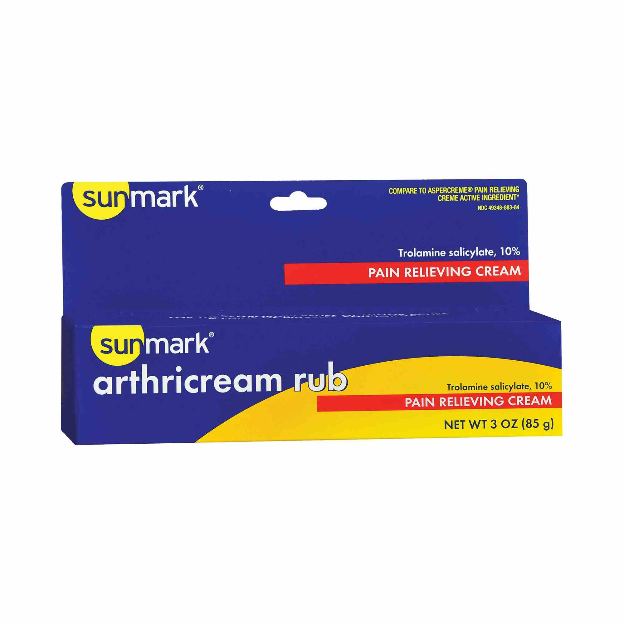 Sunmark Arthricream Rub Topical Pain Relief,  3 oz., 49348088384, 1 Each