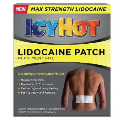 Icy Hot Lidocaine Patch Plus Menthol, 5 Per Box, 04116717201, Box of 5