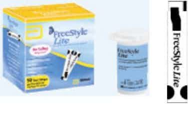 FreeStyle Lite Blood Glucose Test Strips, 99073070822, Box of 50