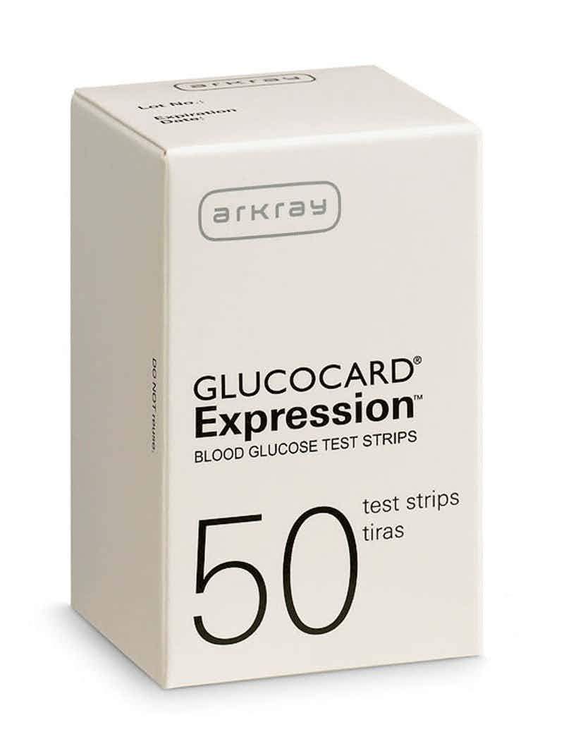 Glucocard Expression Blood Glucose Monitor, 50 Strips Per Box, 570050, 1 Box