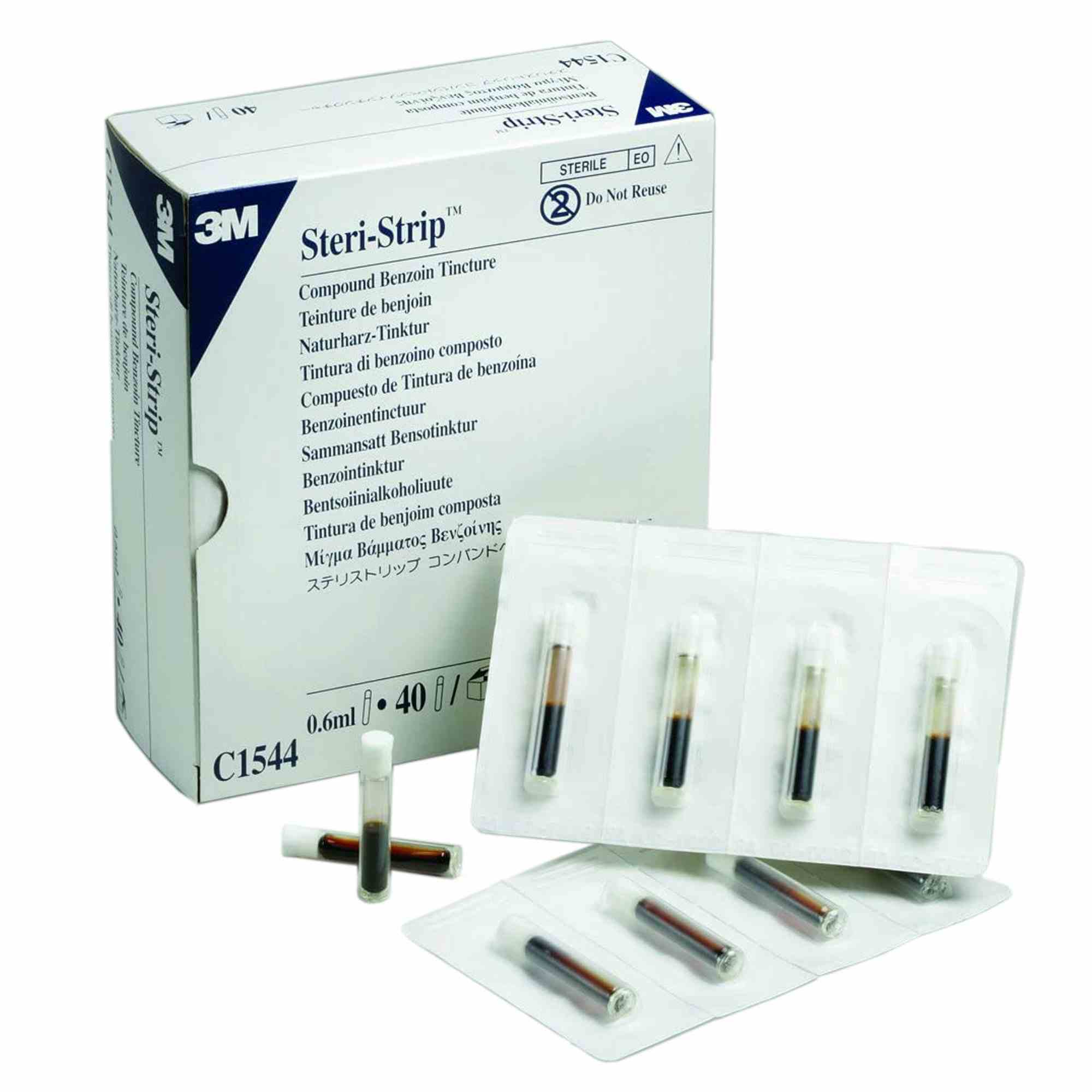 3M Steri-Strip Compound Benzoin Tincture, C1544, Box of 40