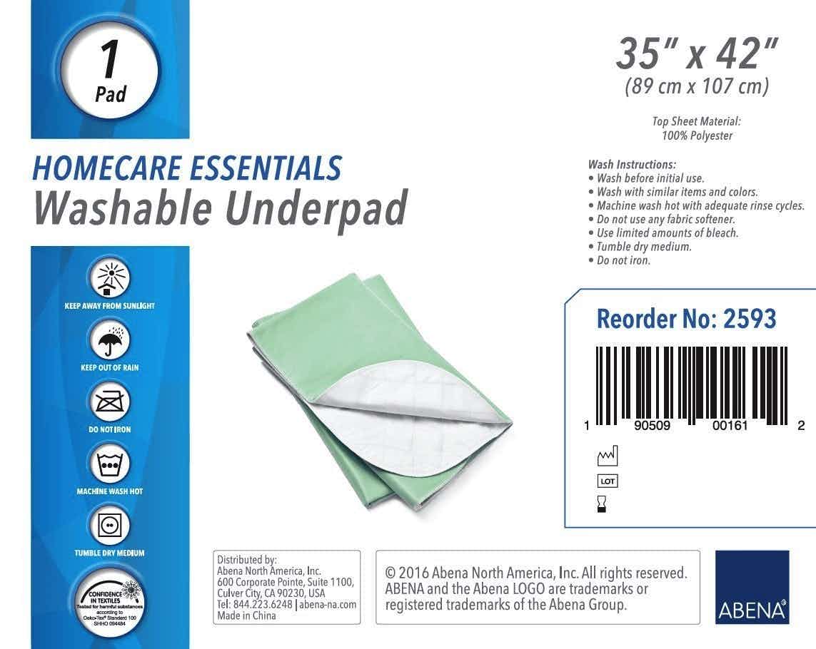 Homecare Essentials Washable Underpad, Moderate Absorbency