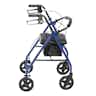 drive Adjustable Height 4 Wheel Rollator, 7.5" Casters, : R728BL,  - 1 Each