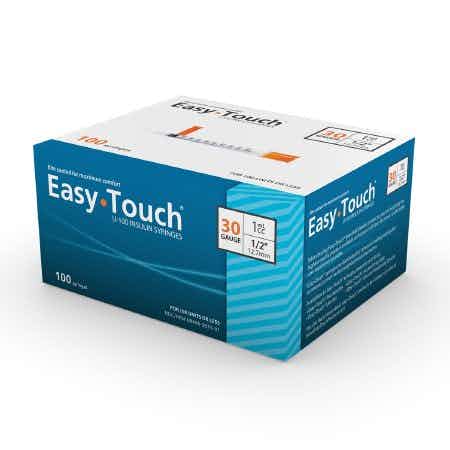 Easy Touch U-100 Insulin Syringes, 30 gauge, 830155, 1 mL - Box of 100