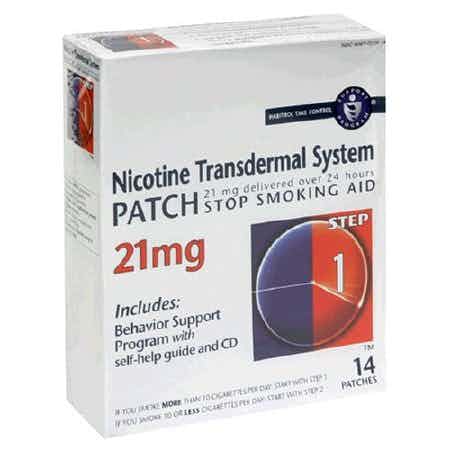 Habitrol Stop Smoking Aid Nicotine Transdermal System Patch, 21 mg, 43598044874, Box of 14