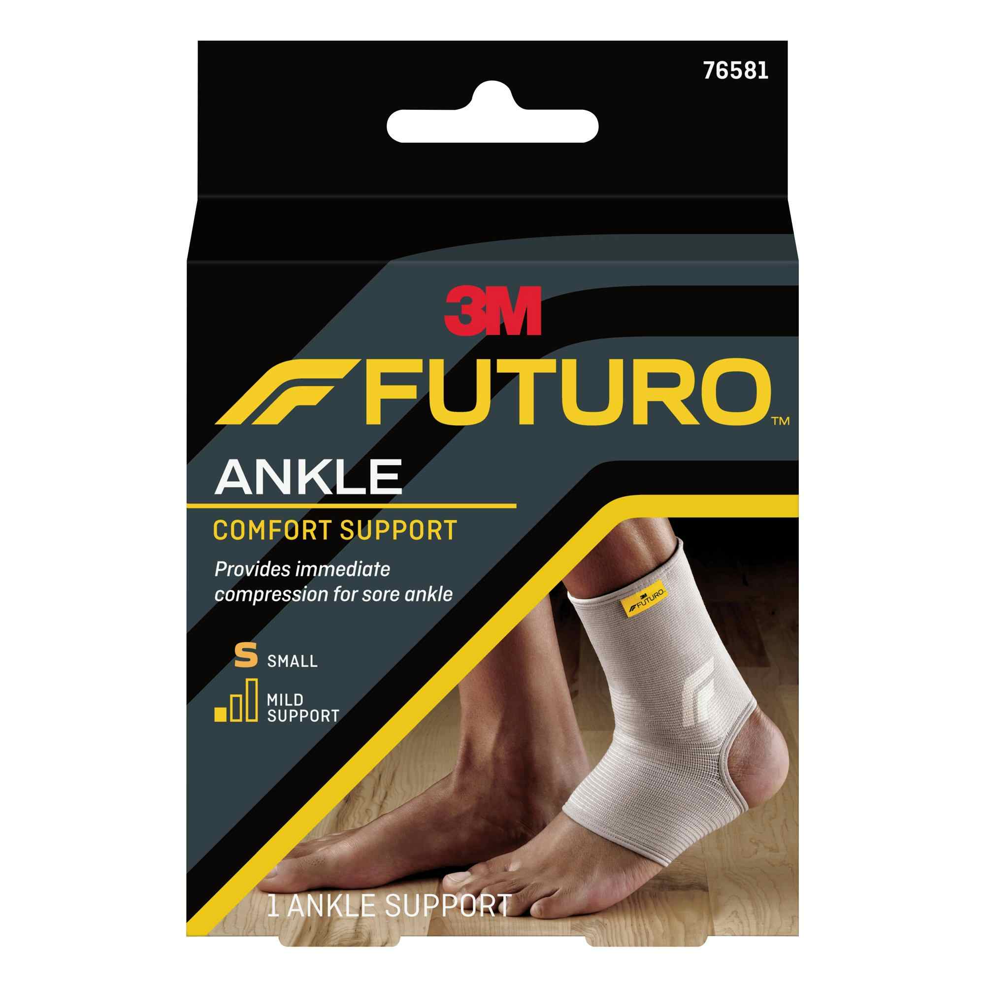 3M Futuro Ankle Comfort Support, 76581ENR, Small - Box of 3