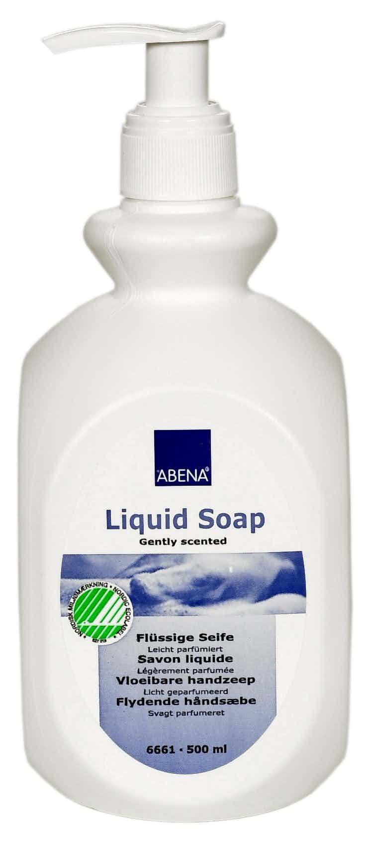 Abena Liquid Soap, Gently Scented, 500 mL, 6661, Case of 12