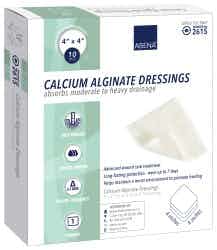 Abena Calcium Alginate Dressings, 4 X 4", 2615, Carton of 10