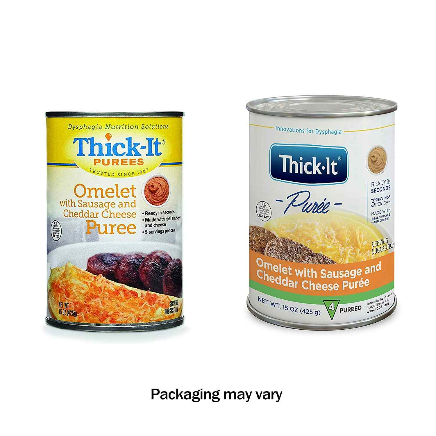 Thick-It Puree, Sausage/Cheese Omelet, Puree Consistency, 15 oz. Can, H315-F8800, 1 Each,  Comparison