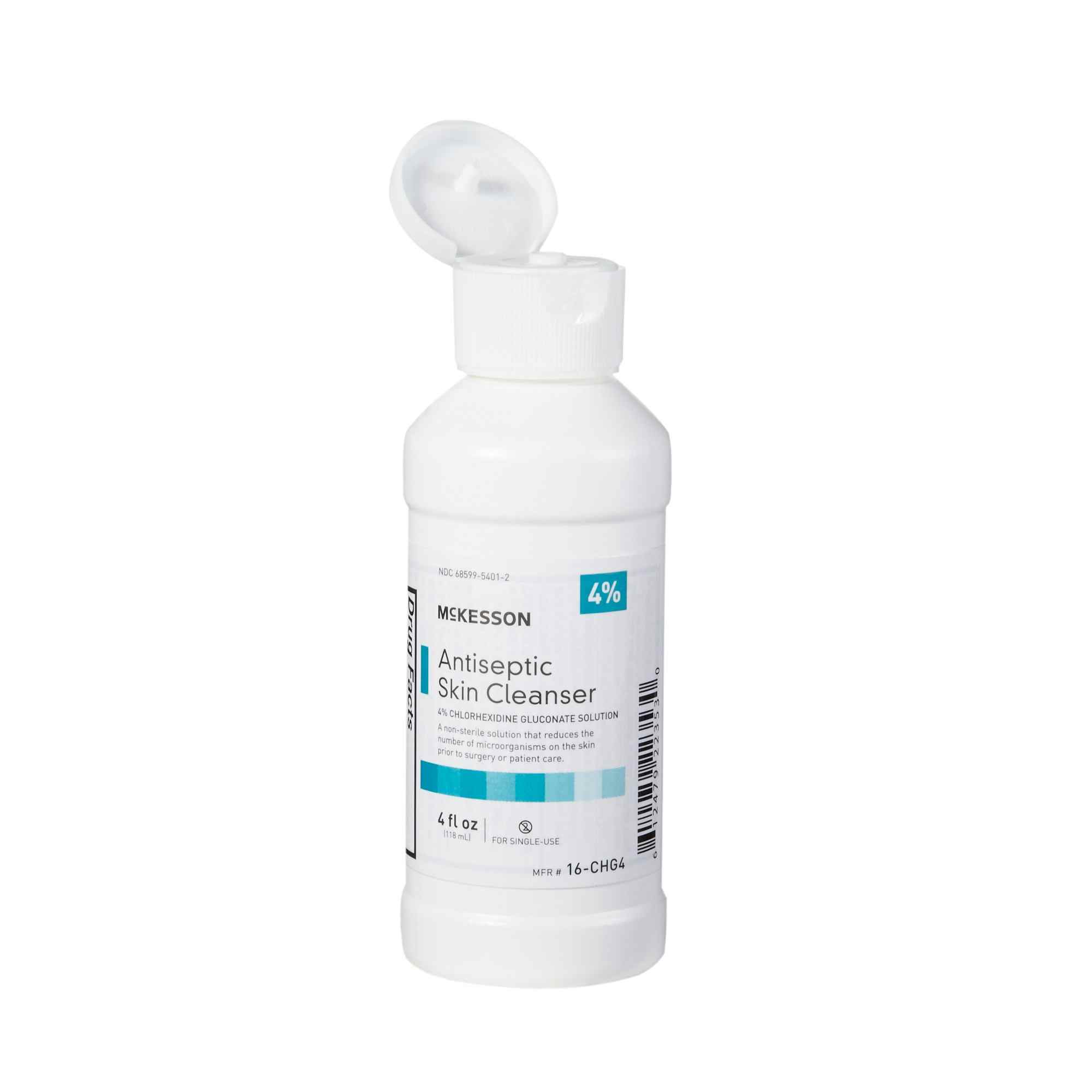 McKesson Antiseptic Skin Cleanser, 16-CHG4, 4 oz. - 1 Each