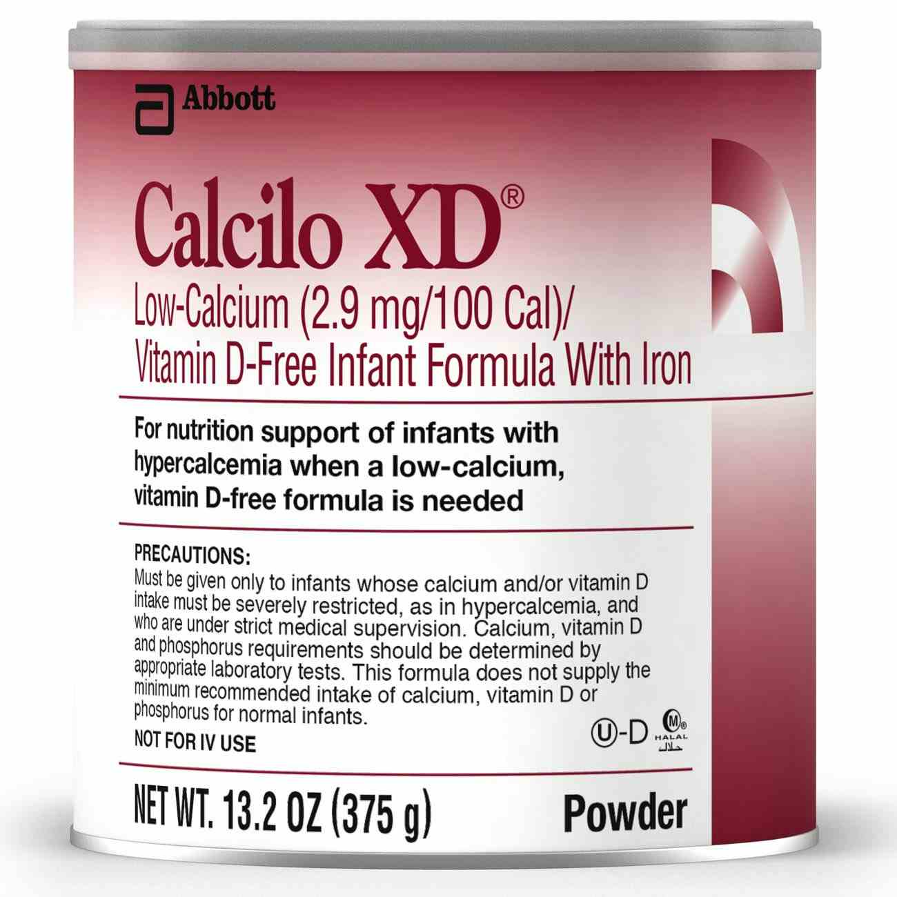 Calcilo XD Low-Calcium/Vitamin D-Free Infant Formula with Iron, 13.2 oz., 53328, 1 Each