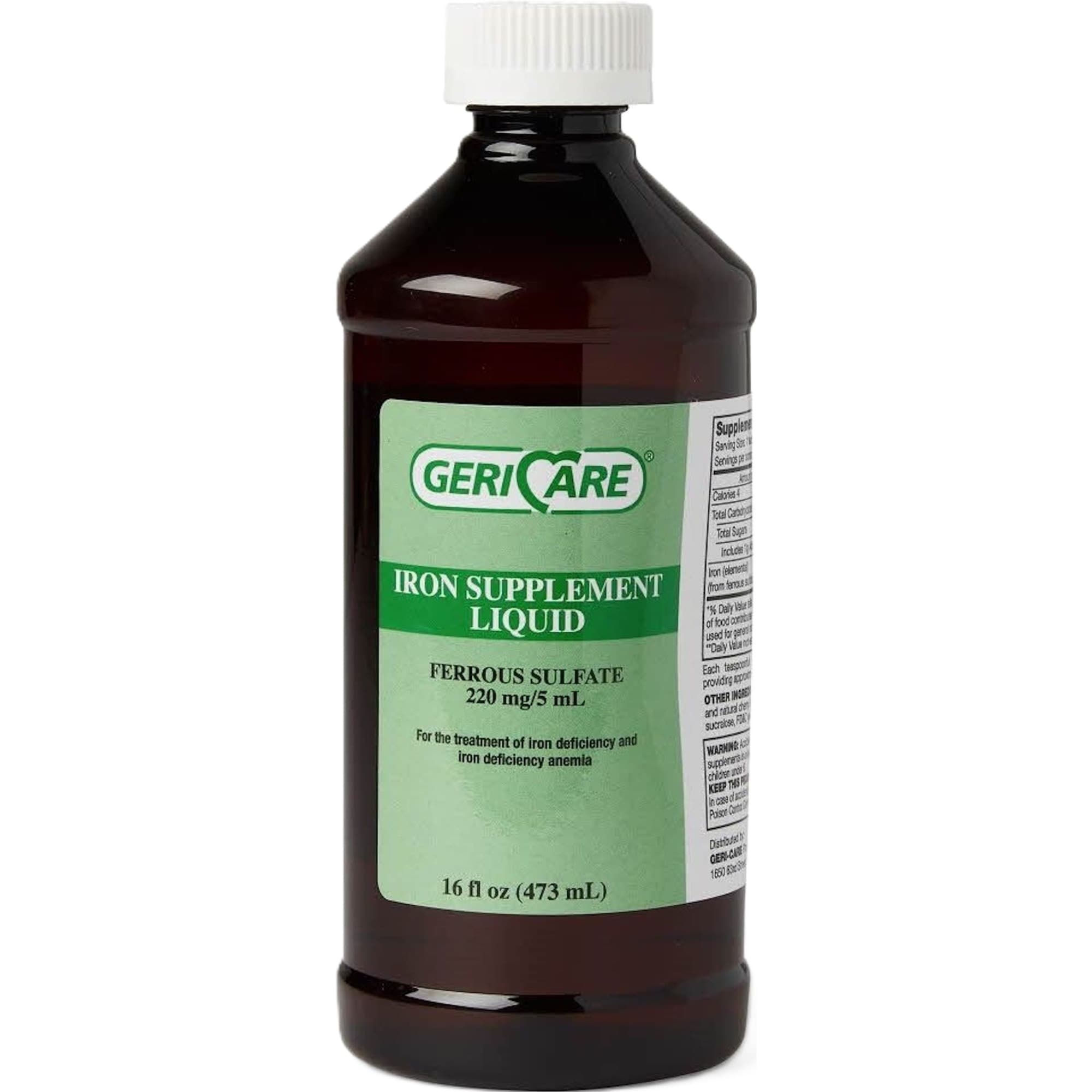 Geri-Care Iron Supplement Liquid, 220 mg/5 mL, 16 oz