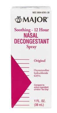 Major Soothing 12 Hour Nasal Decongestant Spray, 00904676130, 1 Each