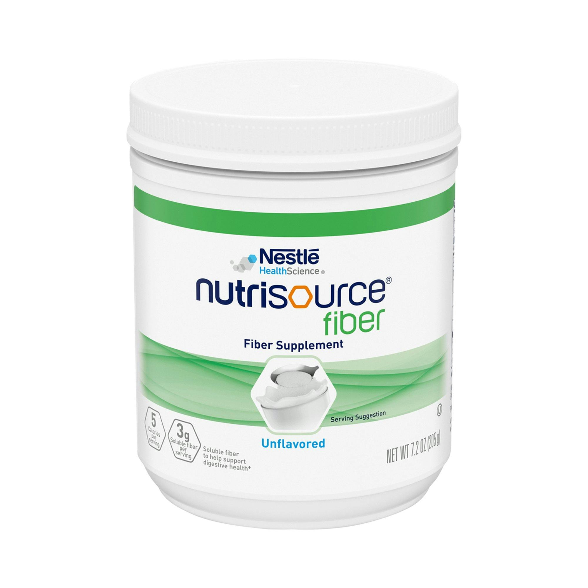 Nestle HealthScience Nutrisource fiber Fiber Supplement Powder, Unflavored, 7.2 oz., 10043900975518, 1 Each