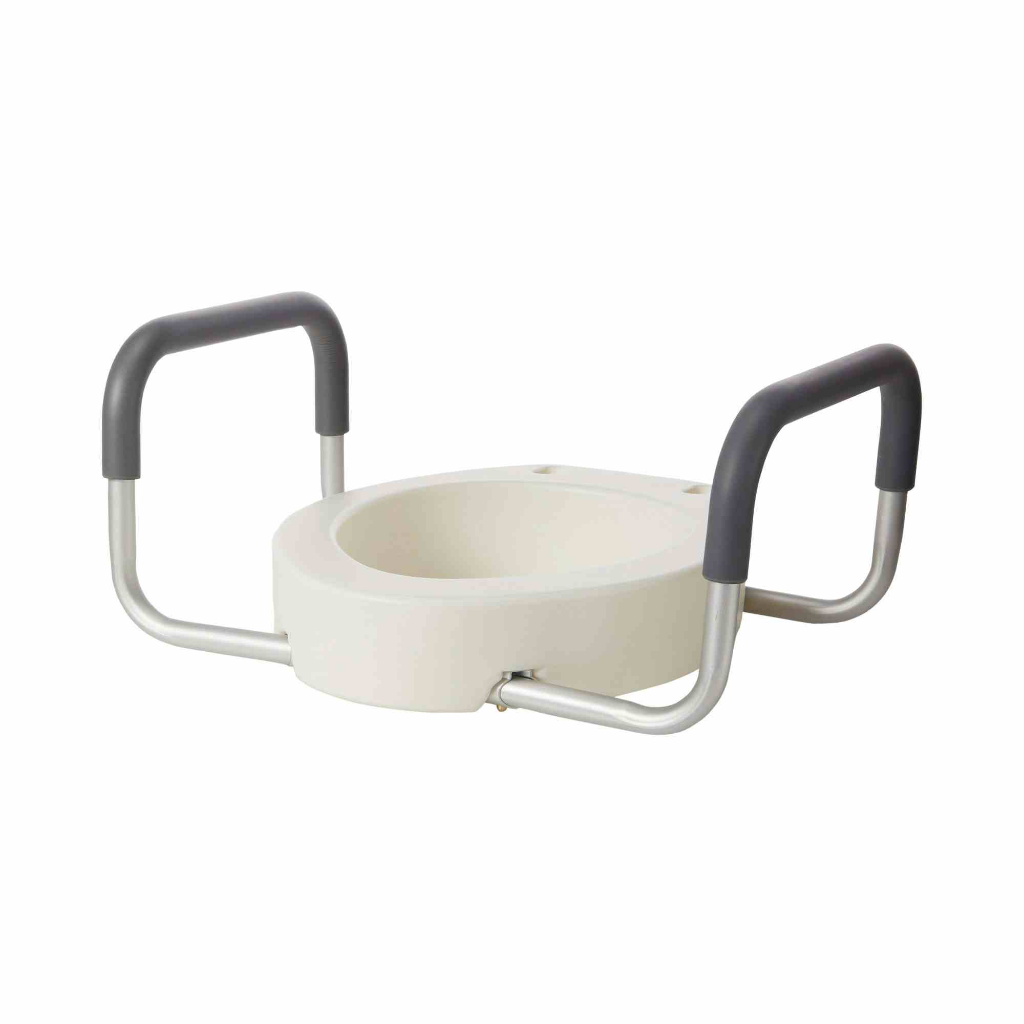 drive Premium Elongated Raised Toilet Seat with Arms, 12403, 1 Each