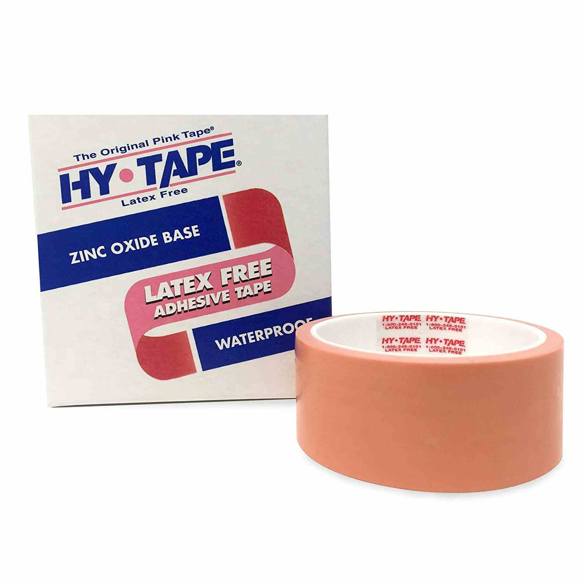 Hy-Tape Latex Free Zinc Oxide-Base Adhesive Tape, Waterproof, 1" X 5 yds, 110BLF, 1 Roll