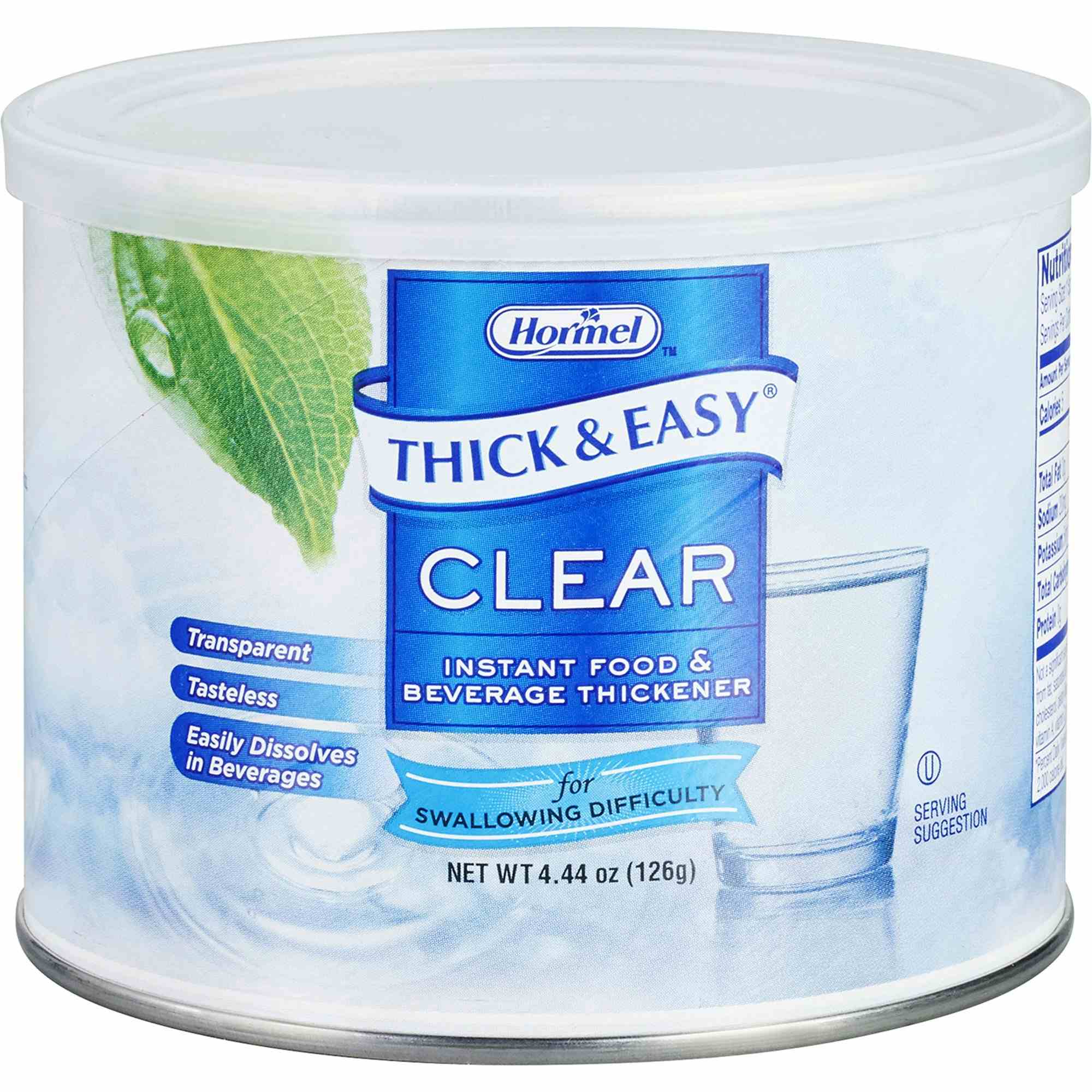 Thick & Easy Clear Food and Beverage Thickener, 4.4 oz. Canister, 25544, 1 Each