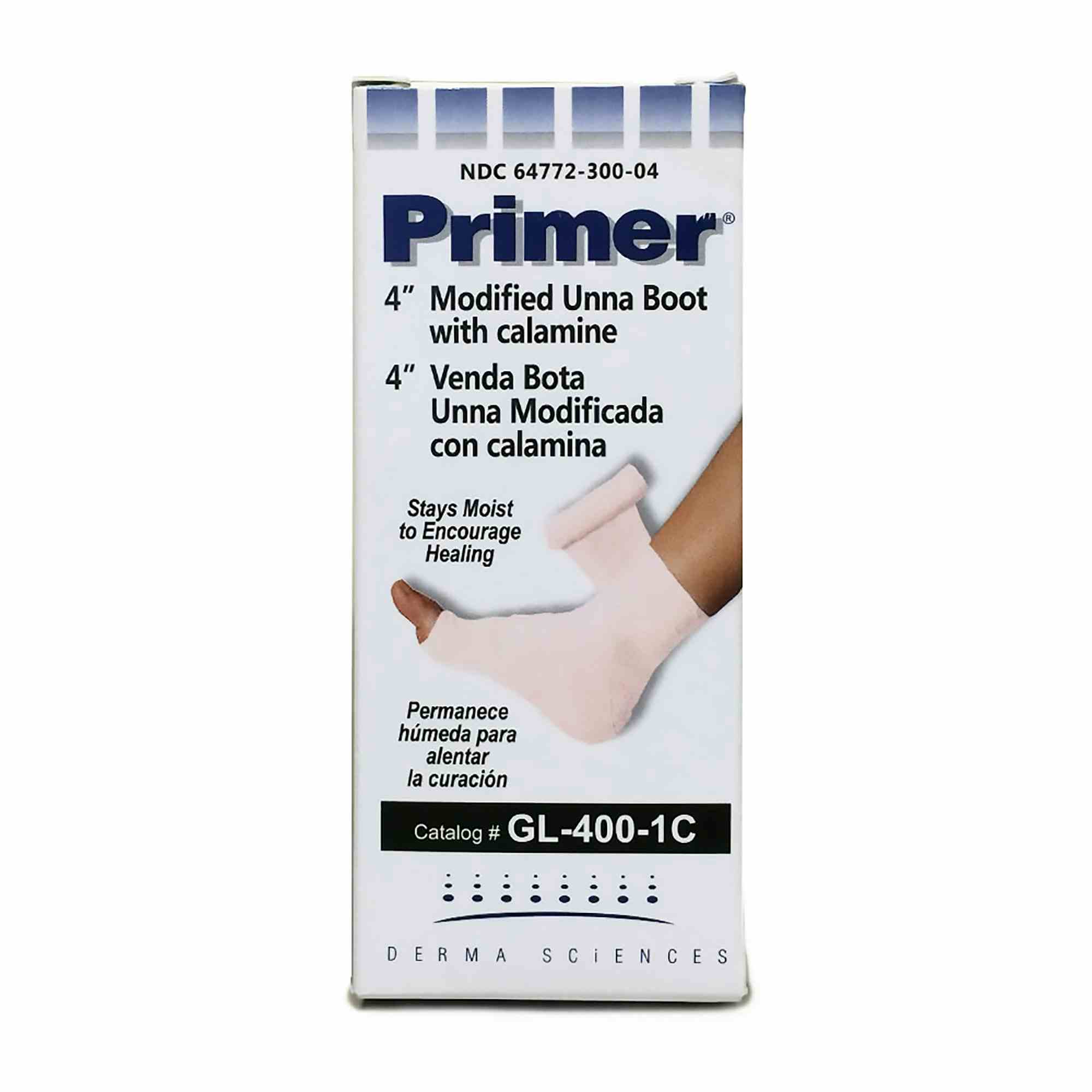 Primer 4" Modified Unna Boot with Calamine, GL4001C, 1 Each