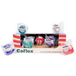 CoFlex Cohesive Bandage, 1" X 5 yd, 3100RB, Assorted Colors - Case of 30 (15 Boxes)