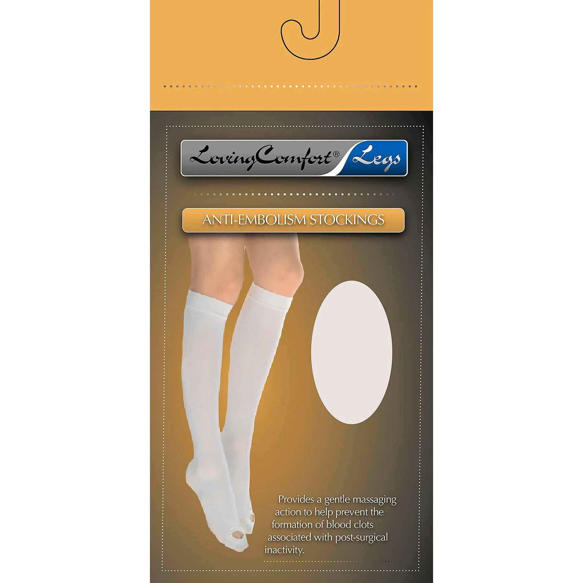 Loving Comfort Legs Anti-Embolism Stockings, 1646   BEI 2X, Beige - 2XL - 2 Pair