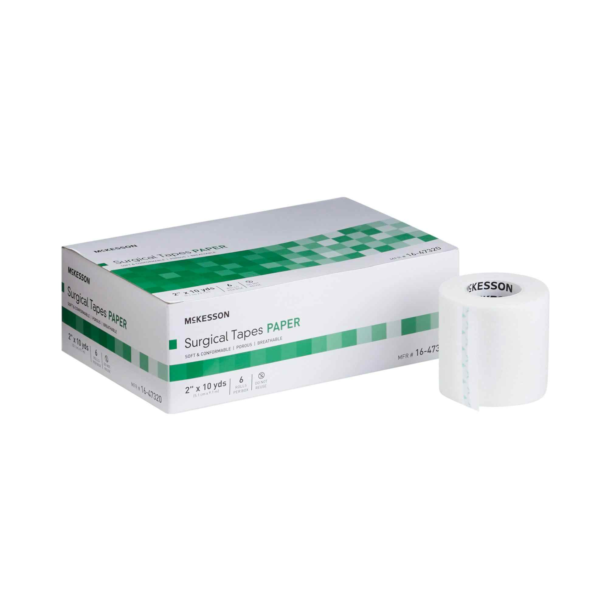 McKesson Paper Medical Tape, 2"x 10 yd, 16-47320, Box of 6