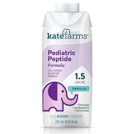 Kate Farms Pediatric Peptide 1.5 Sole-Source Nutrition Formula, Vanilla, 8.5 oz., 851823006201, 1 Each