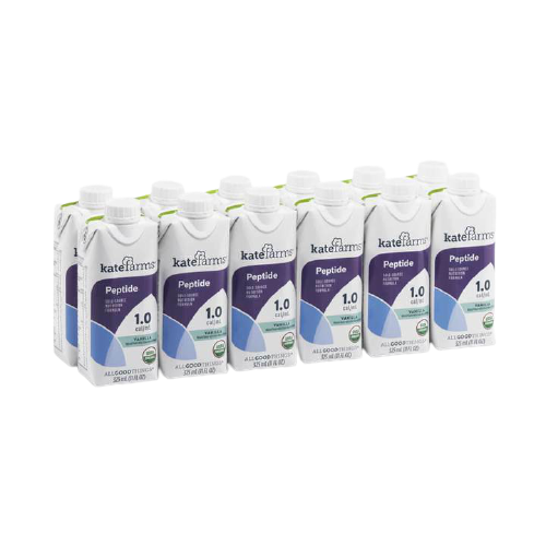 Kate Farms Peptide 1.0 Sole-Source Nutrition Formula, Vanilla, 11 oz., 811112030553, Case of 12