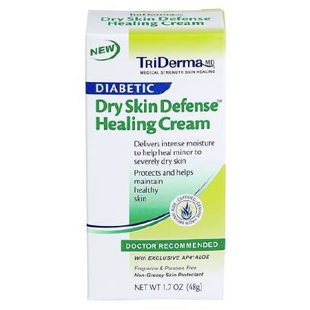 TriDerma MD Diabetic Dry Skin Defense Healing Cream, 4.2 oz., 66425, Box of 3