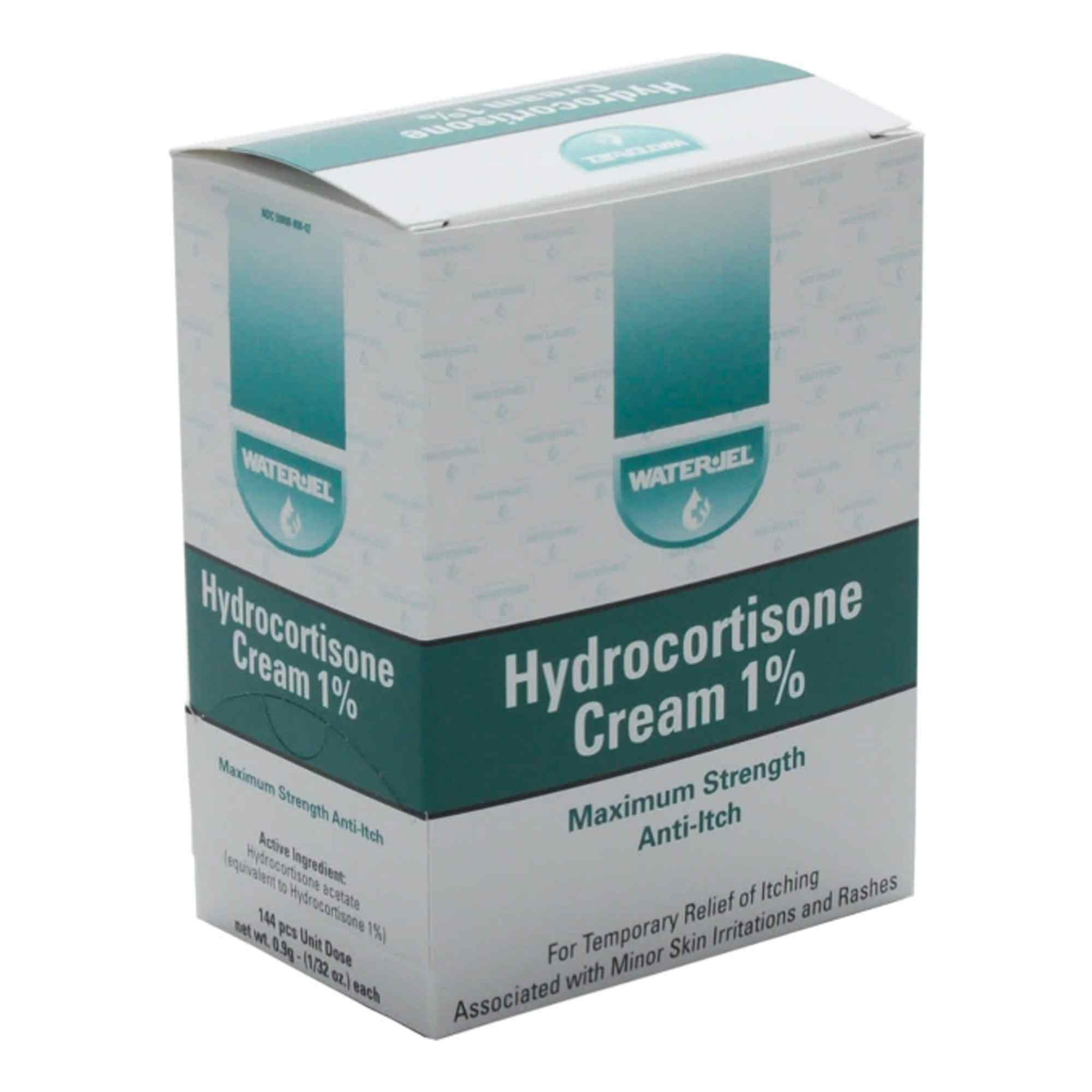 Water-Jel Hydrocortisone Cream, 1% Maximum Strength, WJHY1728, Box of 144
