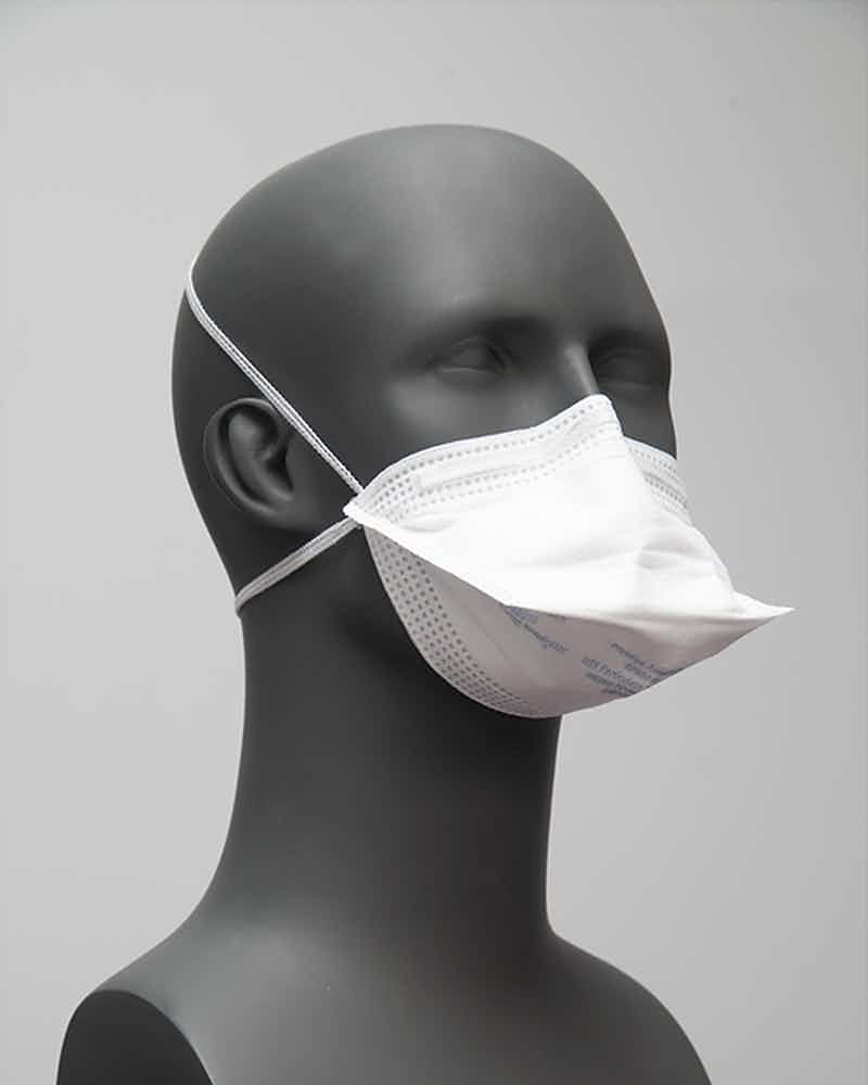 ProGear N95 Particulate Filter Respirator and Surgical Mask, MASK BEING WORN