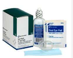 First Aid Only Eye Wash & Eye Pads Kit, 7-600, 1 Kit