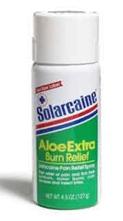 Solarcaine Aloe Extra Burn Relief Topical Liquid, 4.5 oz., 41100008647, 1 Each