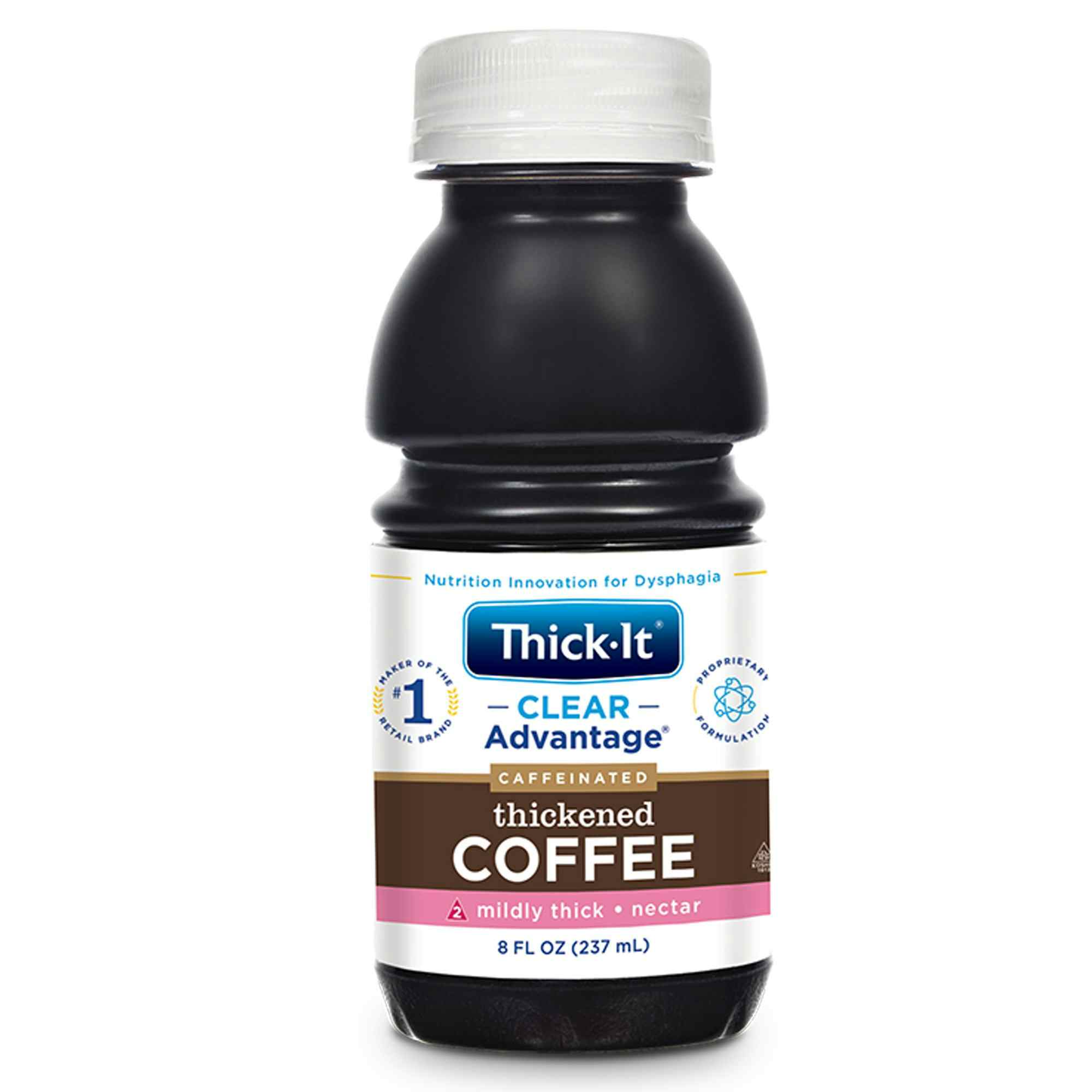 Thick-It Clear Advantage Caffeinated Thickened Coffee, Mildly Thick, Nectar Consistency, B467-L9044, 1 Each