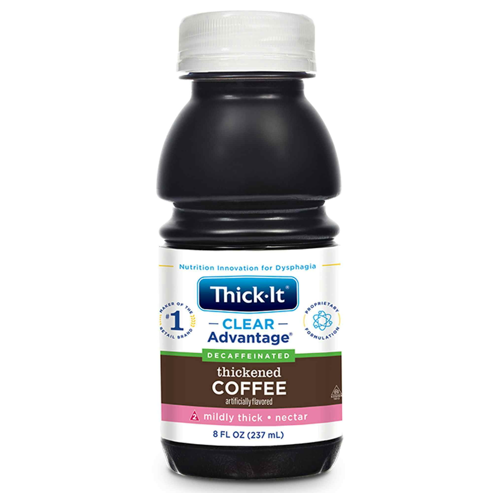 Thick-It Clear Advantage Decaffeinated Thickened Coffee, Mildly Thick, Nectar Consistency, B469-L9044, 8 oz. - Case of 24
