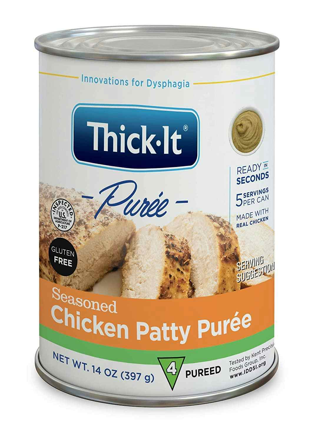 Thick-It Purees Seasoned Chicken Patty Puree, 15 oz., H318-F8800, 1 Each