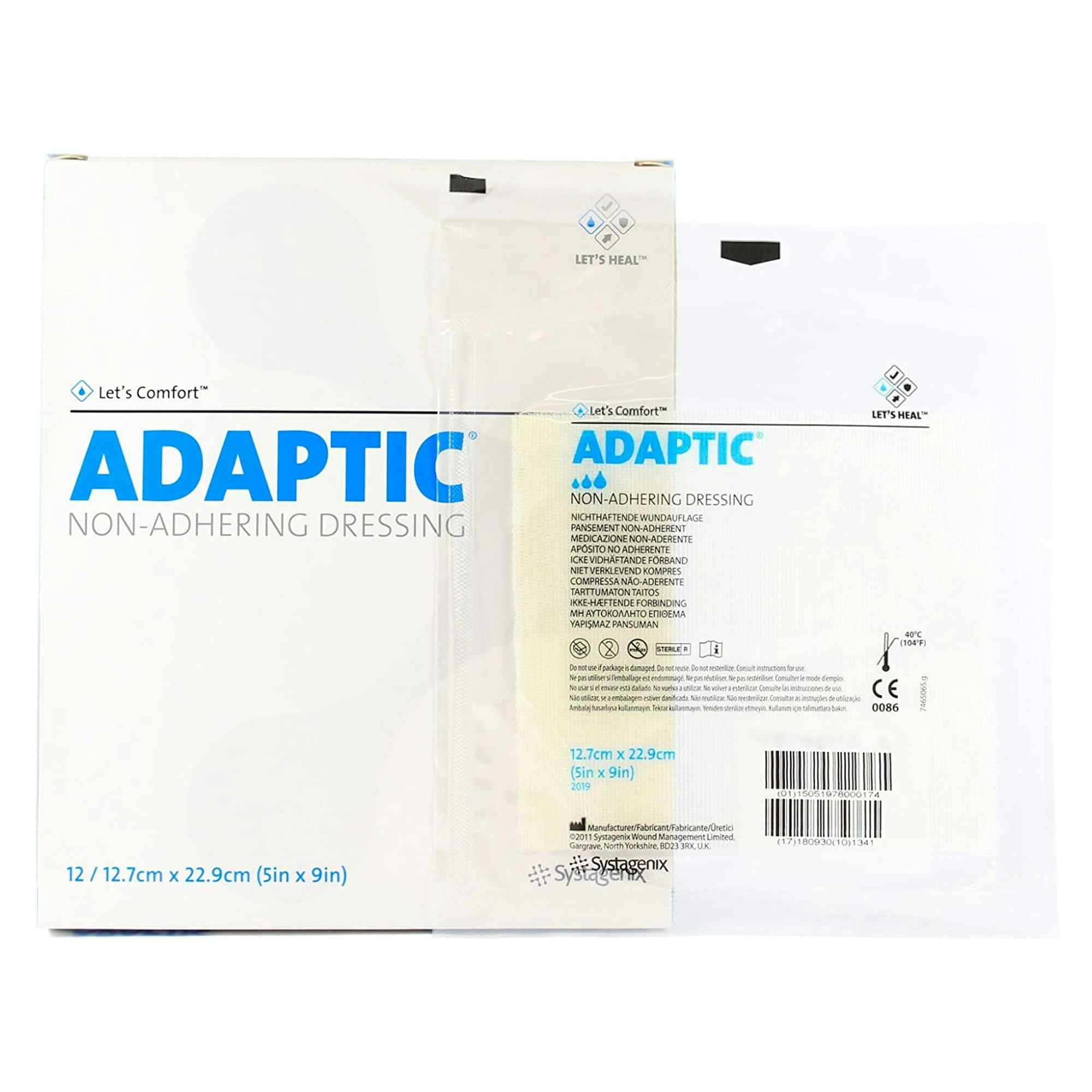 Adaptic Non-Adhering Dressing, 5 X 9", 2019, Box of 12