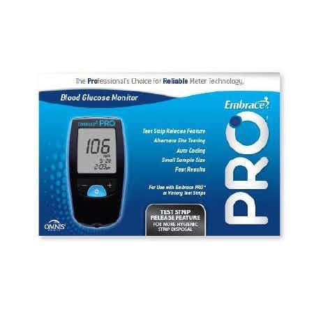 Embrace Pro Blood Glucose Monitor, ALL01AM0200, 1 Each