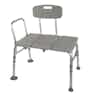 McKesson Knocked Down Bath Transfer Bench with Removable Arm Rail, 146-12011KD-1, Gray - 1 Each