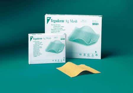 3M Tegaderm Ag Mesh Dressing with Silver, 2 X 2", 90500, Box of 5