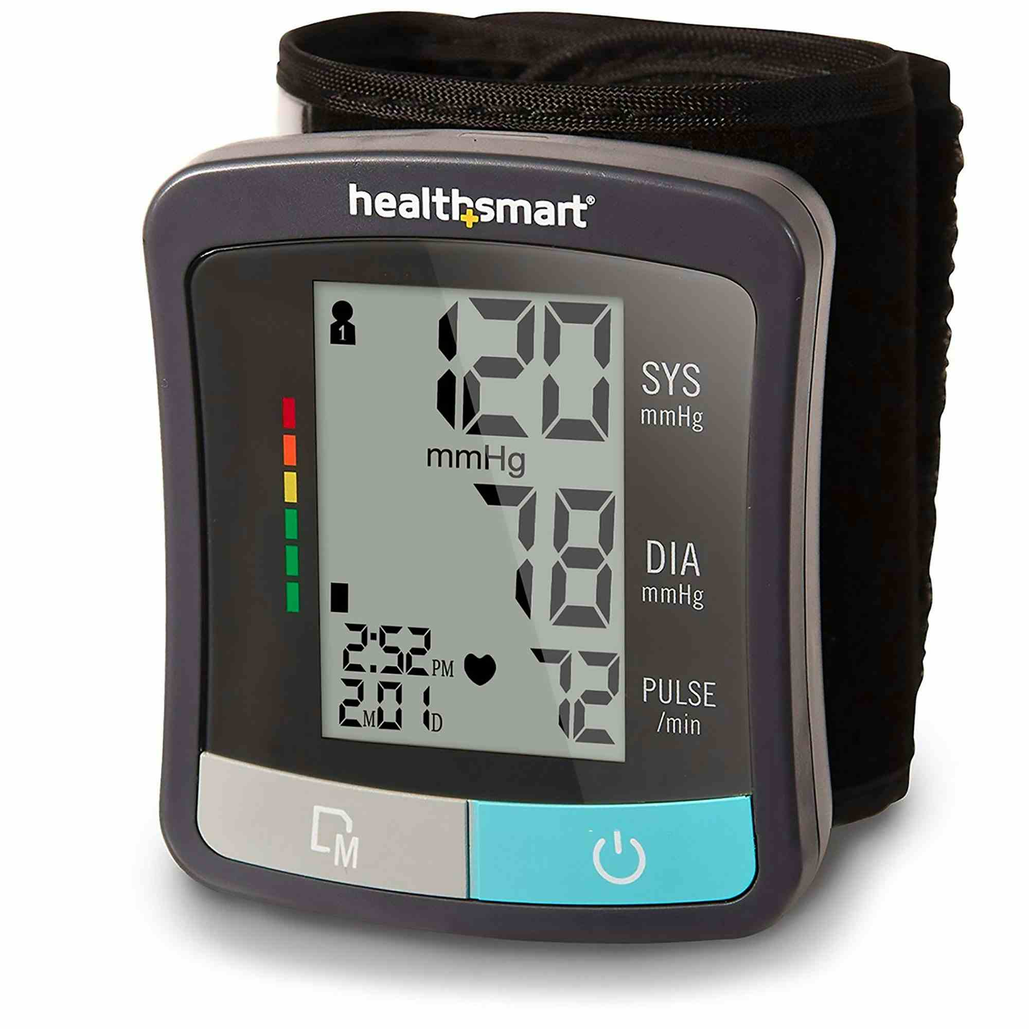 Mabis Healthsmart Wrist Cuff Digital Blood Pressure Monitor, 04-810-001, 1 Each