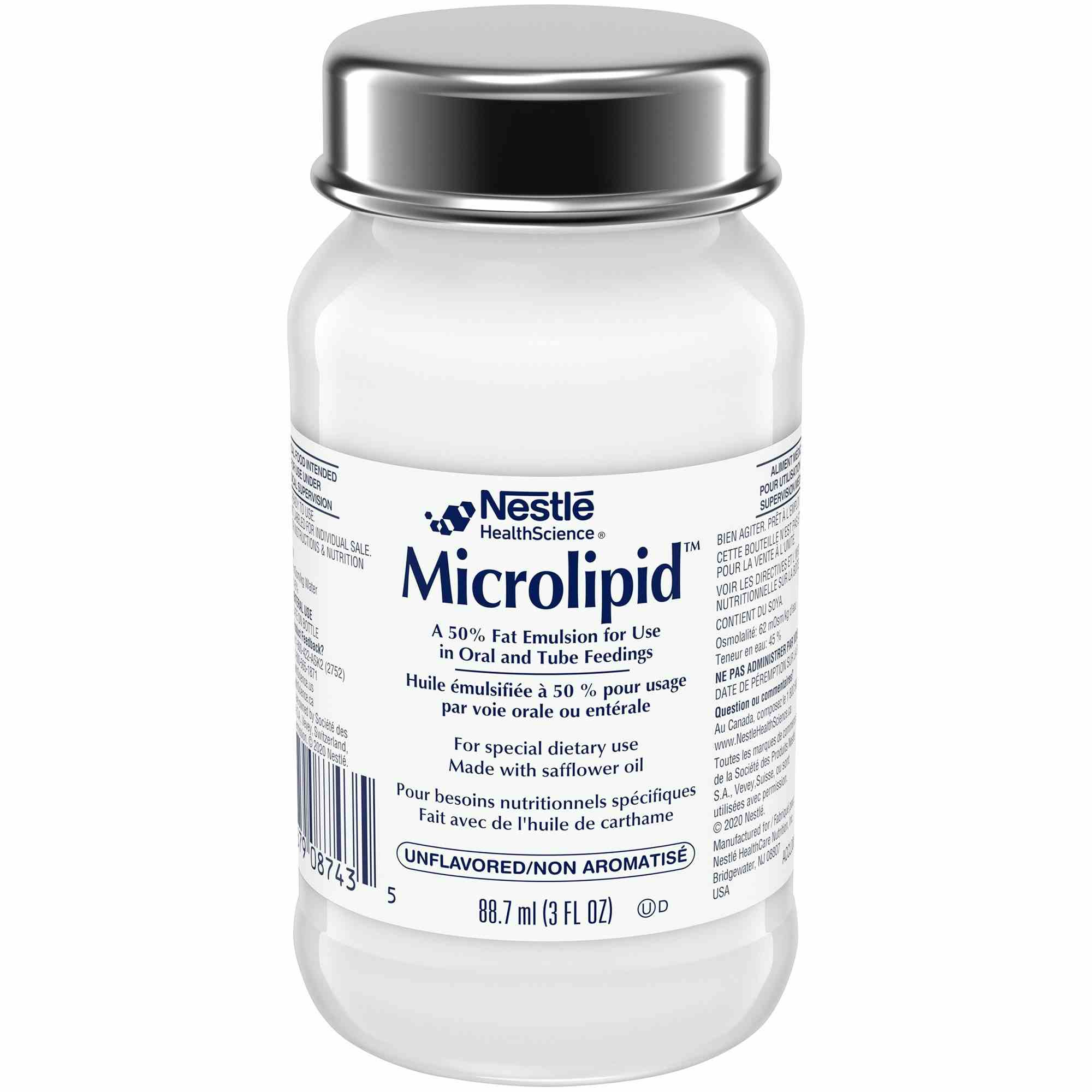 Nestle HealthScience Microlipid, Unflavored, 3 oz., 00041679087022, 1 Bottle