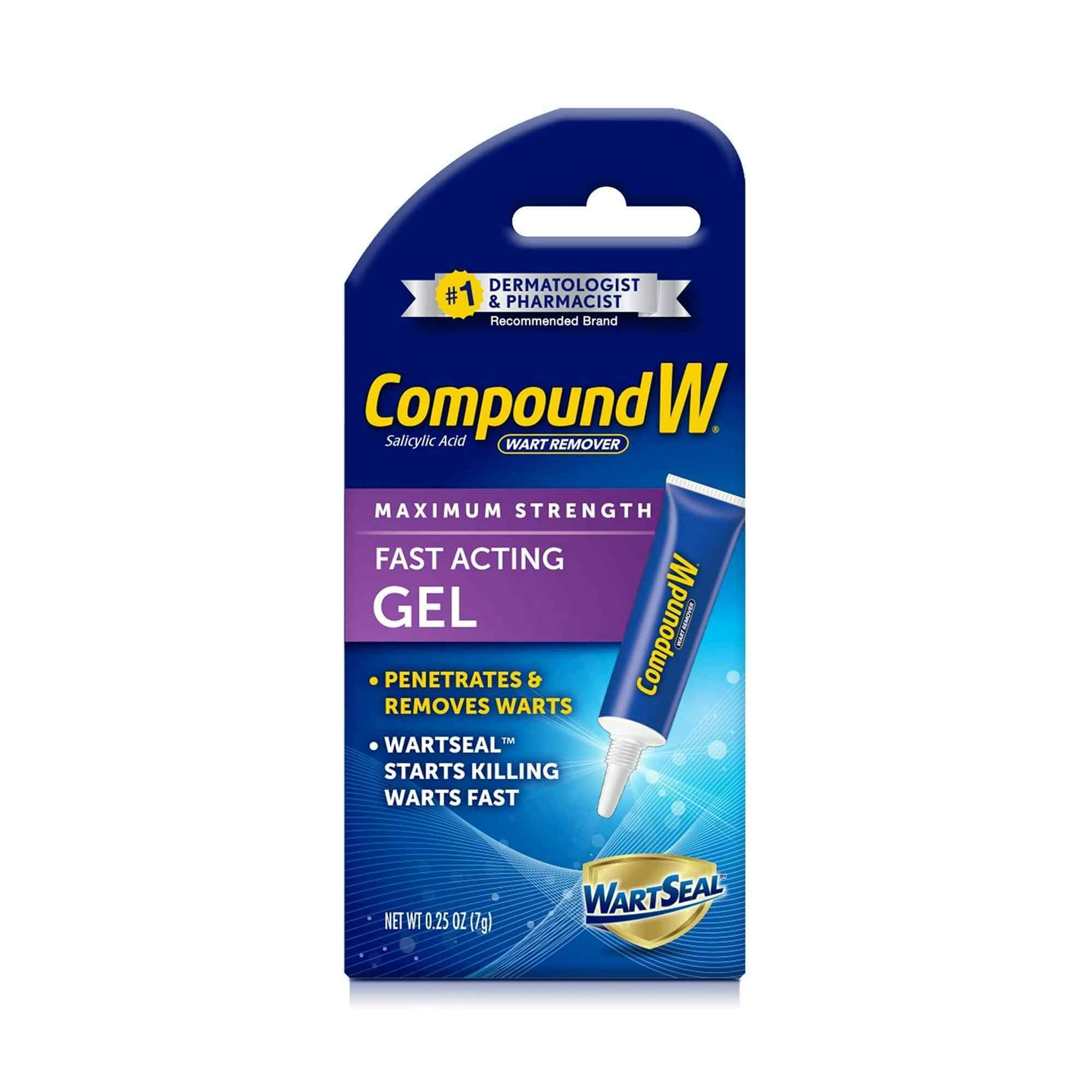 Compound W Wart Remover Maximum Strength Fast Acting Gel, 0.25 oz., 75137058507, 1 Each