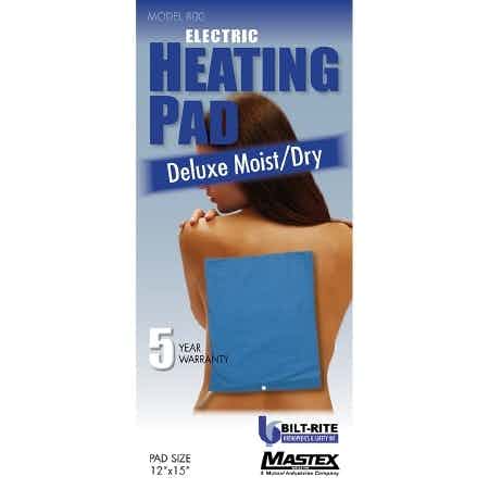 Economy Electric Heating Pad Deluxe Moist/Dry, 500, 1 Each