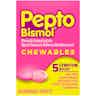 Pepto Bismol Upset Stomach Reliever/Anti-Diarrheal Chewables, 262 mg, 37000047710, Box of 48