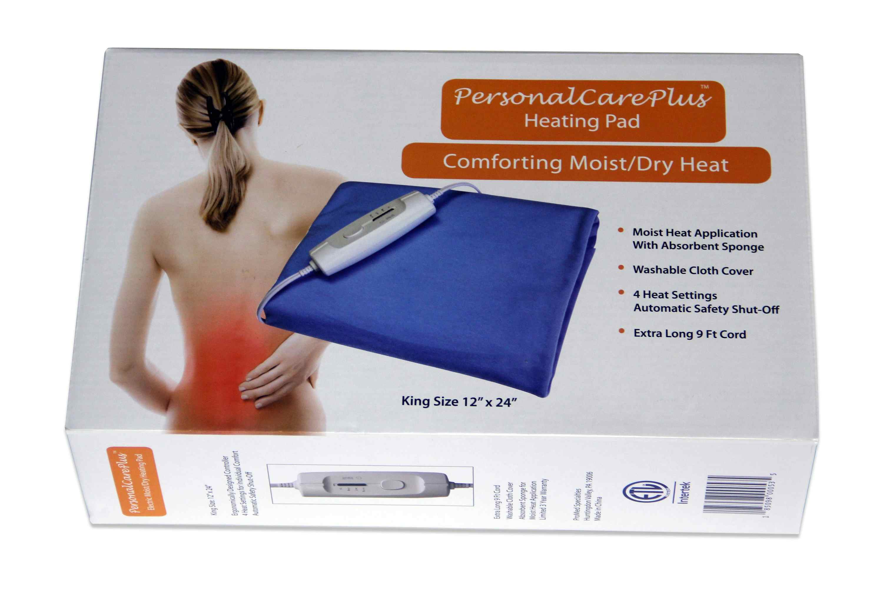 PersonalCarePlus Comforting Moist/Dry Heat Heating Pad, CA-020, 1 Each