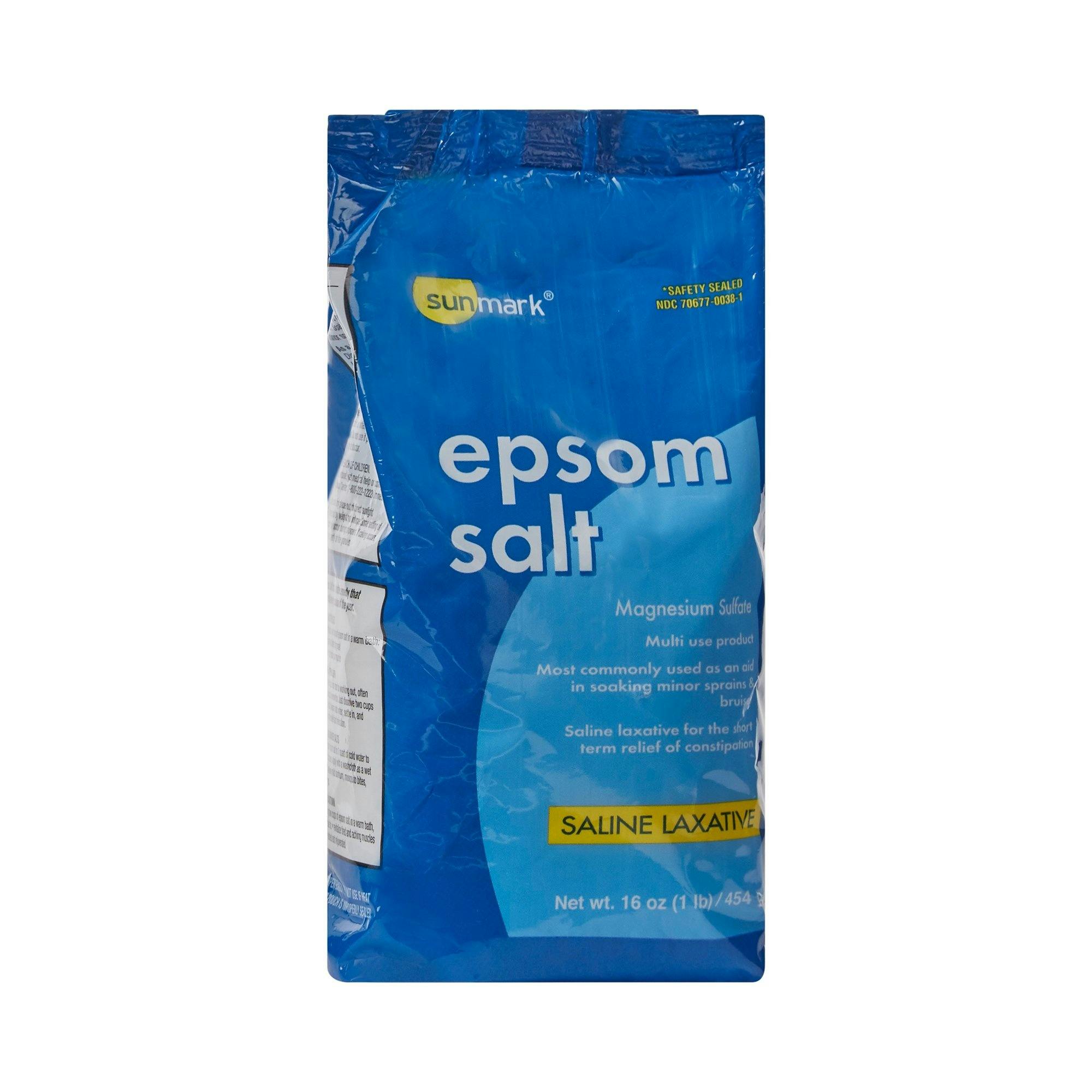 sunmark Epsom Salt, 1 lb., 70677003801, 1 Each